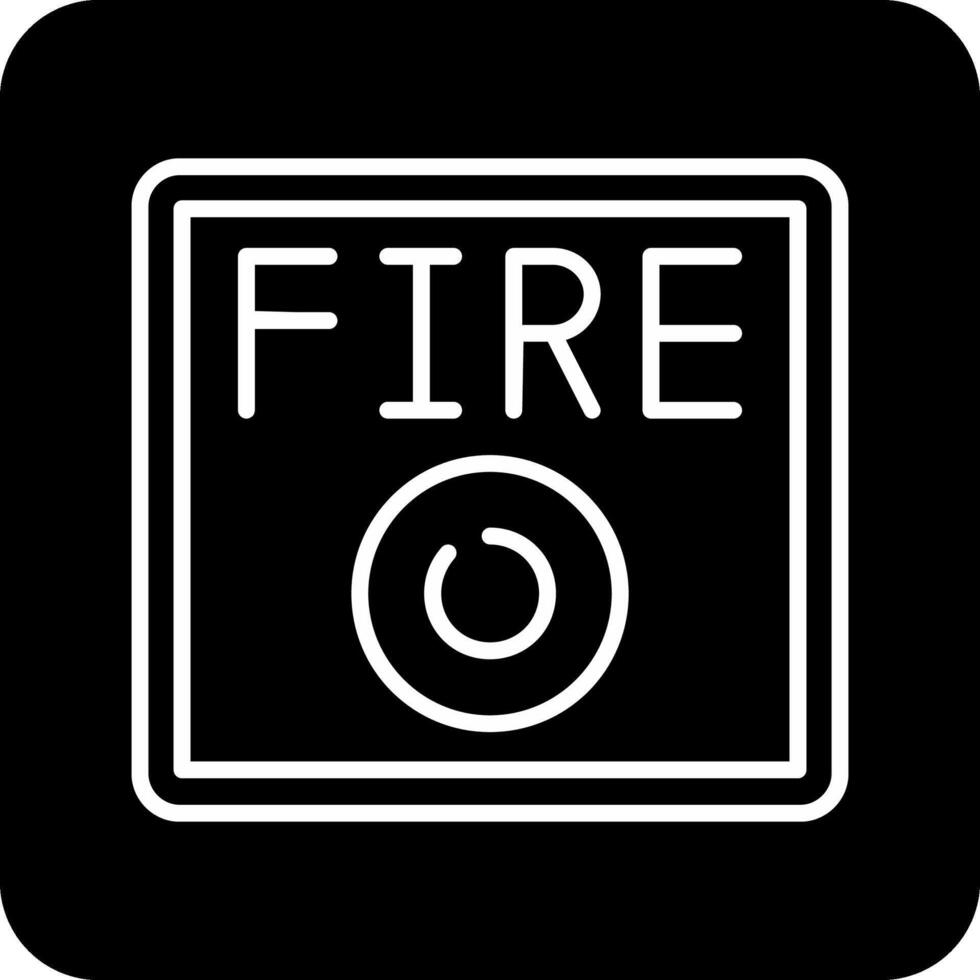 icono de vector de alarma de incendio