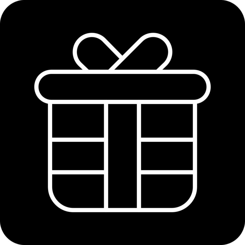 icono de vector de caja de regalo