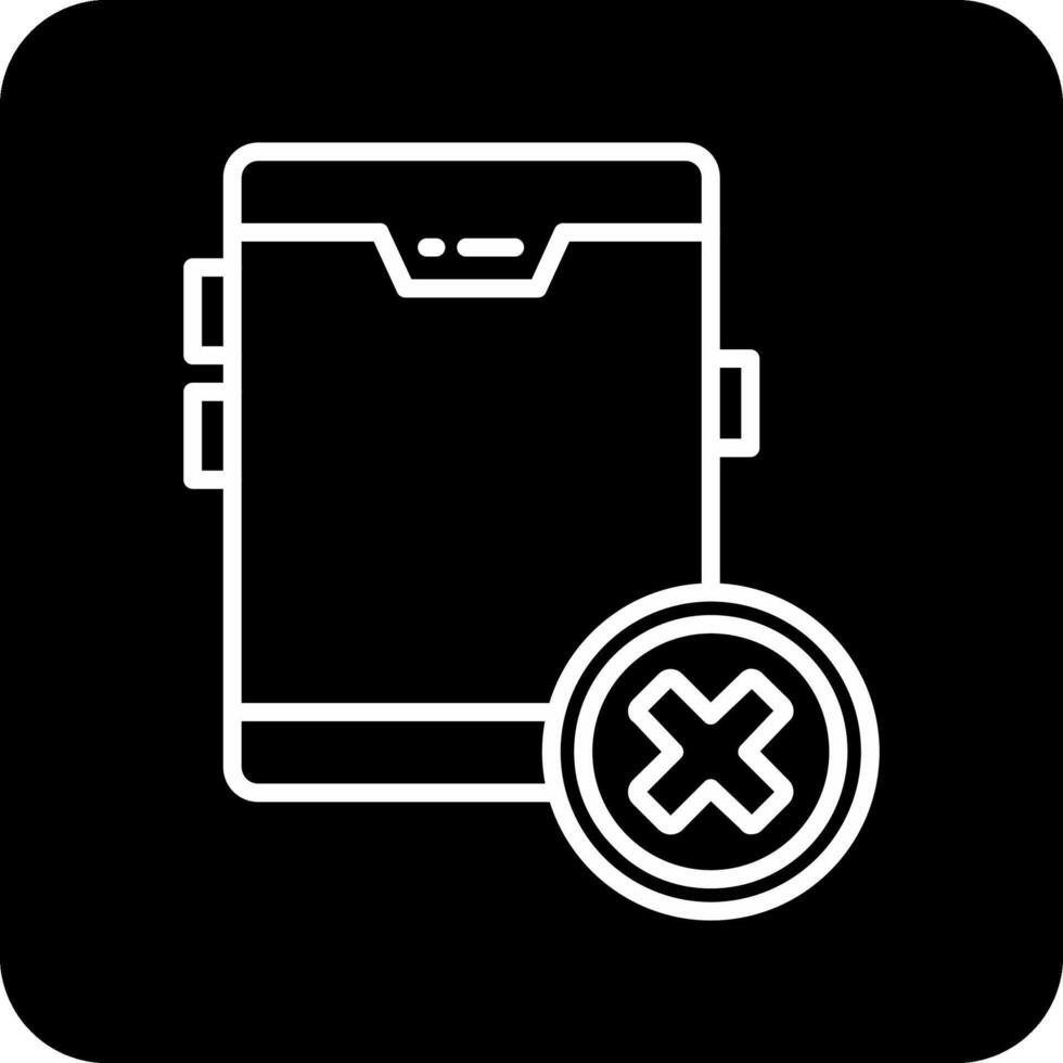 sin icono de vector de teléfono móvil