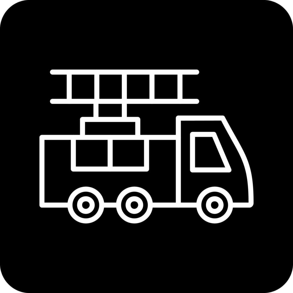 Ladder Truck Vector Icon