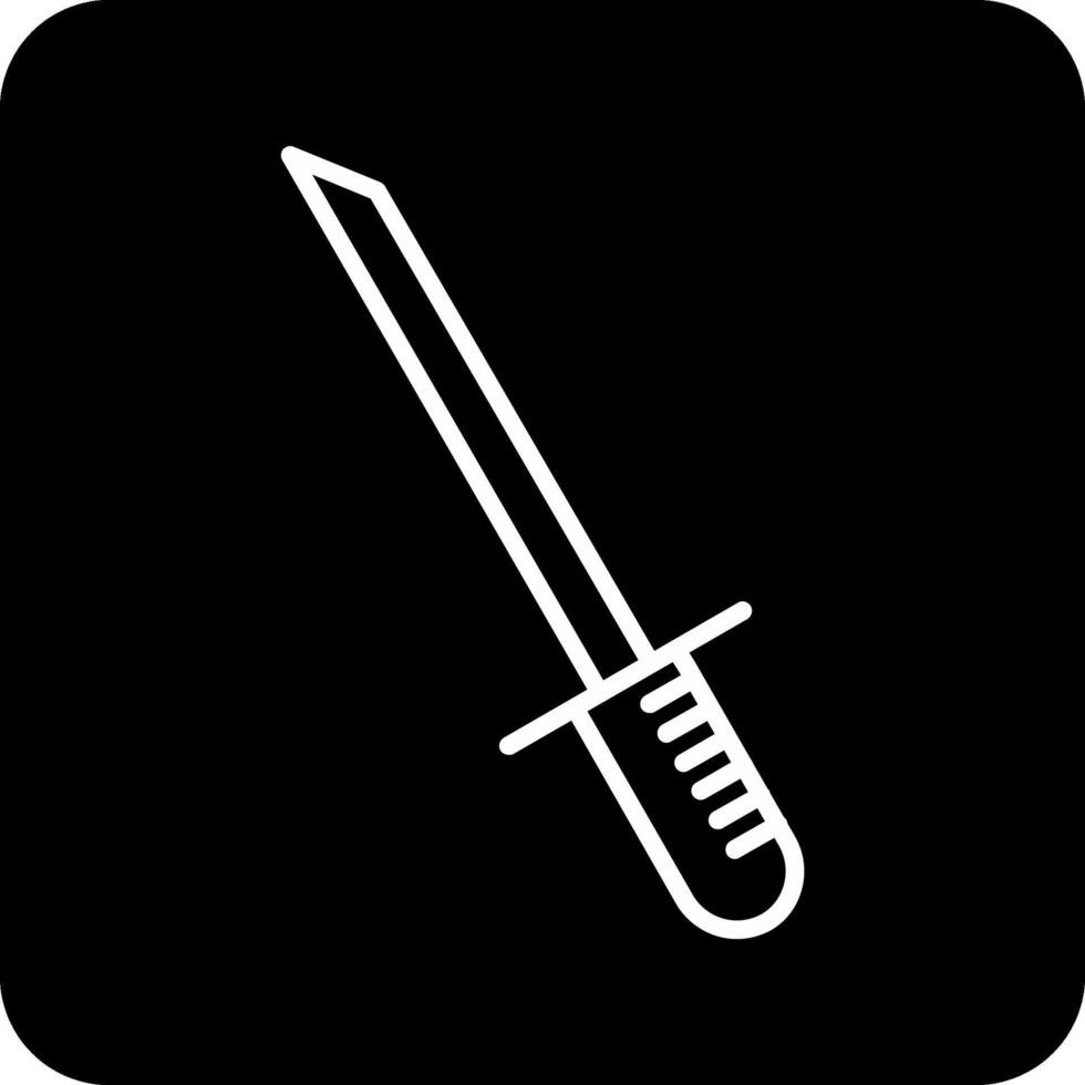 icono de vector de katana