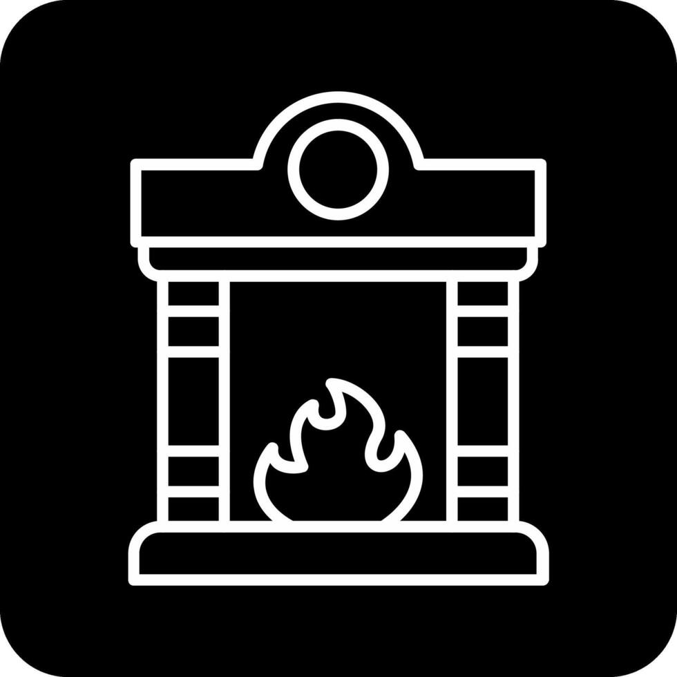 Fireplace Vector Icon