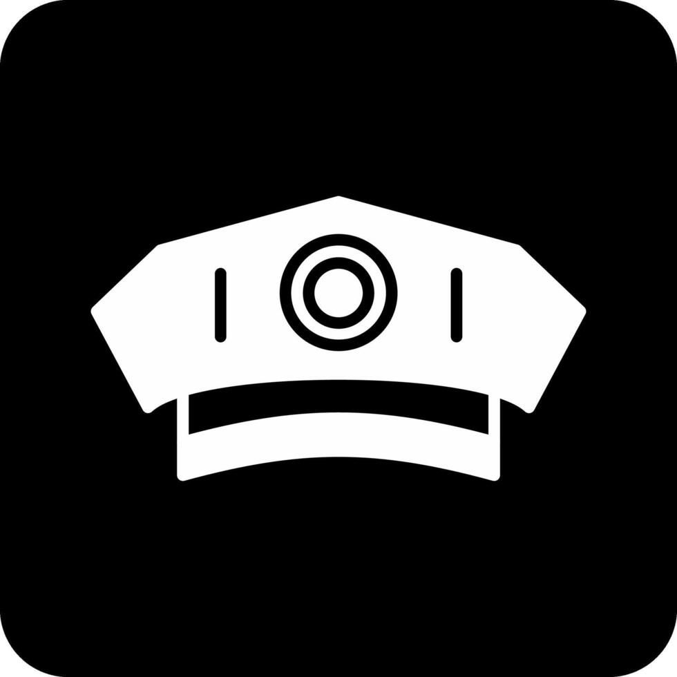 Police Man Hat Vector Icon