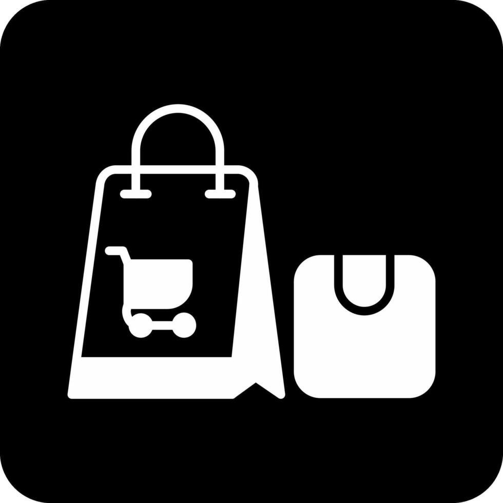 icono de vector de bolsa de compras