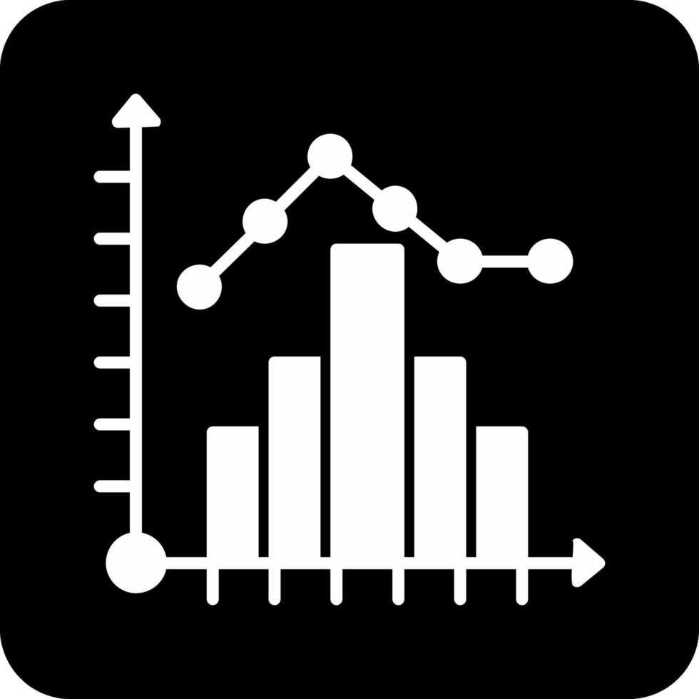 icono de vector de histograma