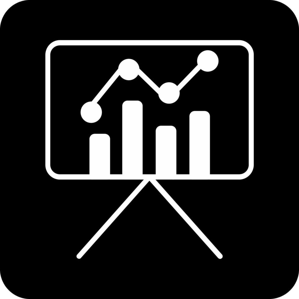 estadísticas presentación vector icono