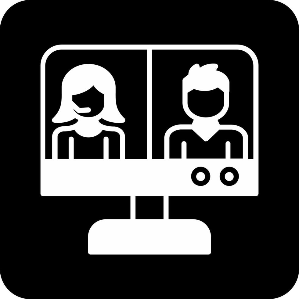 Video Conference Vector Icon