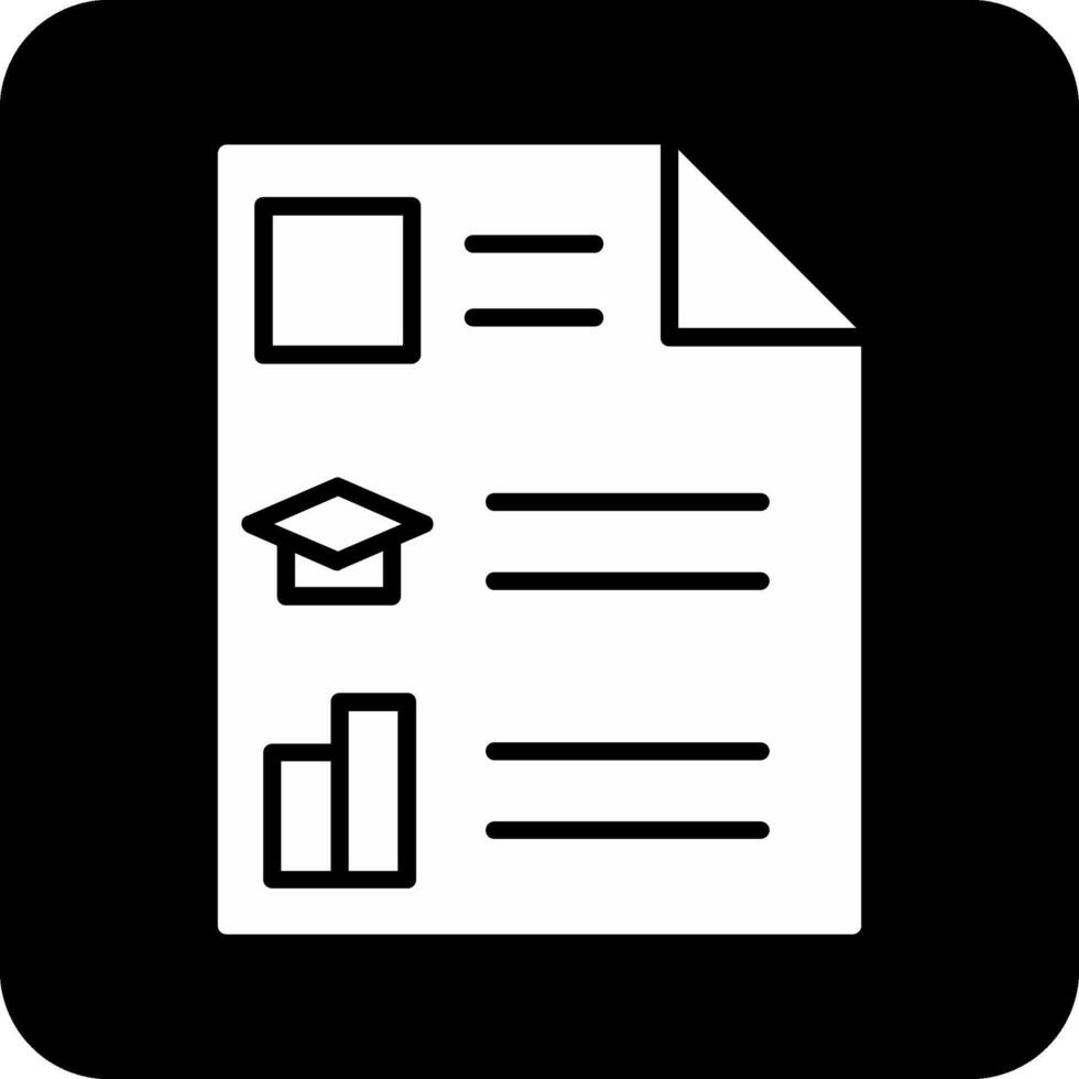 Curriculum Vitae Vector Icon
