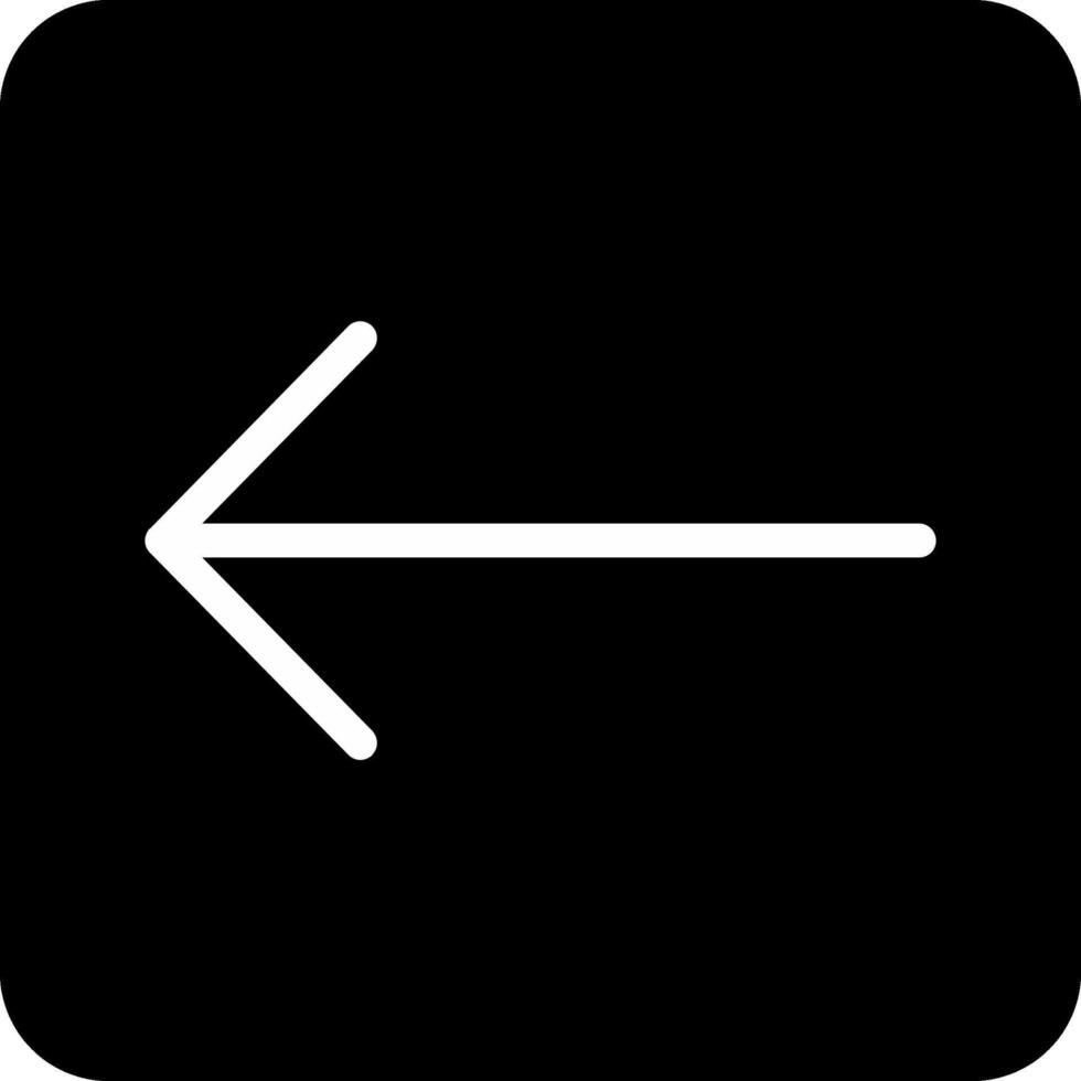Left Arrow Vector Icon