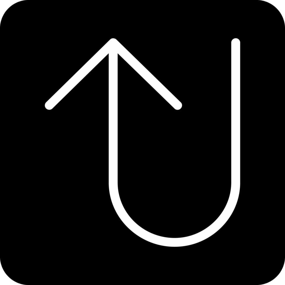 U Turn Vector Icon