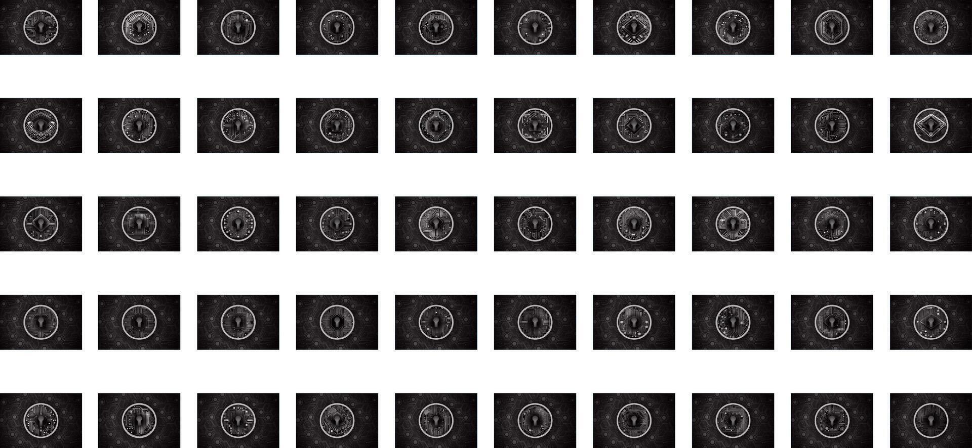 Fondo de concepto de tecnología futura de circuito cibernético de ojo vector