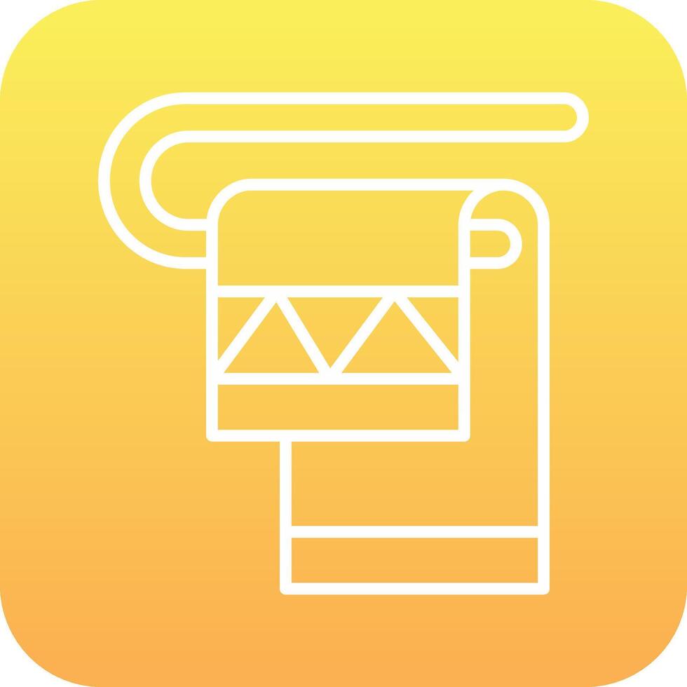 Towel Rack Vector Icon