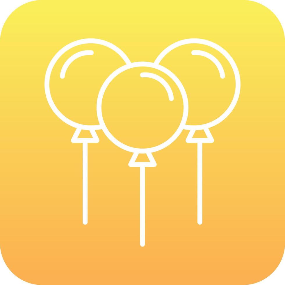 Balloons Vector Icon