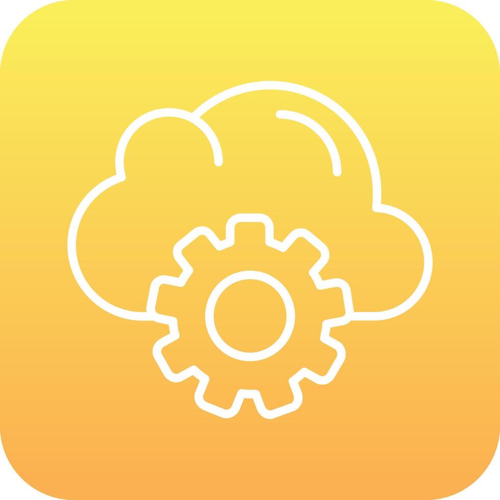 Cloud Computing Vector Icon