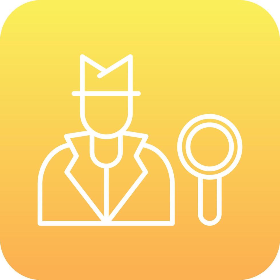 icono de vector de detective