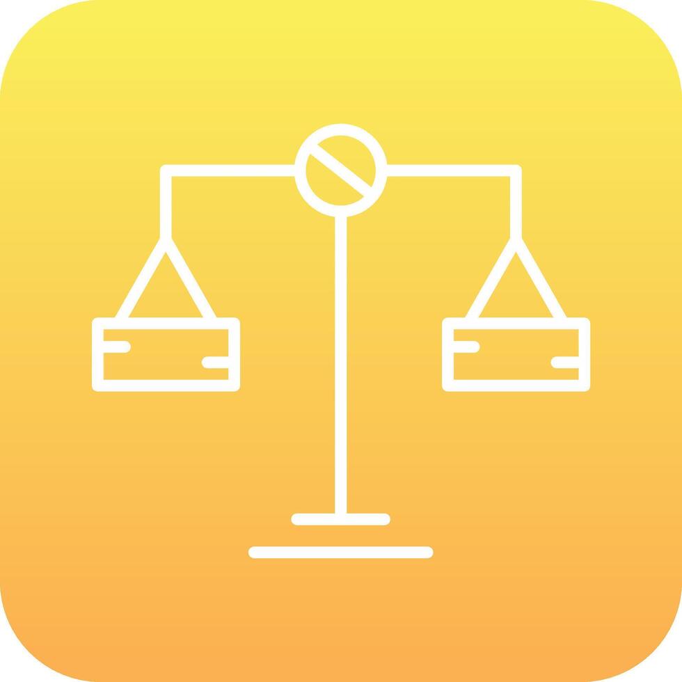 Balance Scale Vector Icon