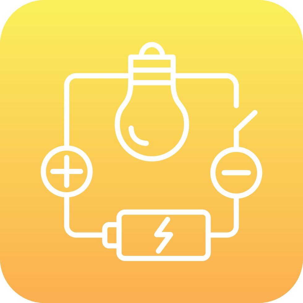 icono de vector de circuito eléctrico