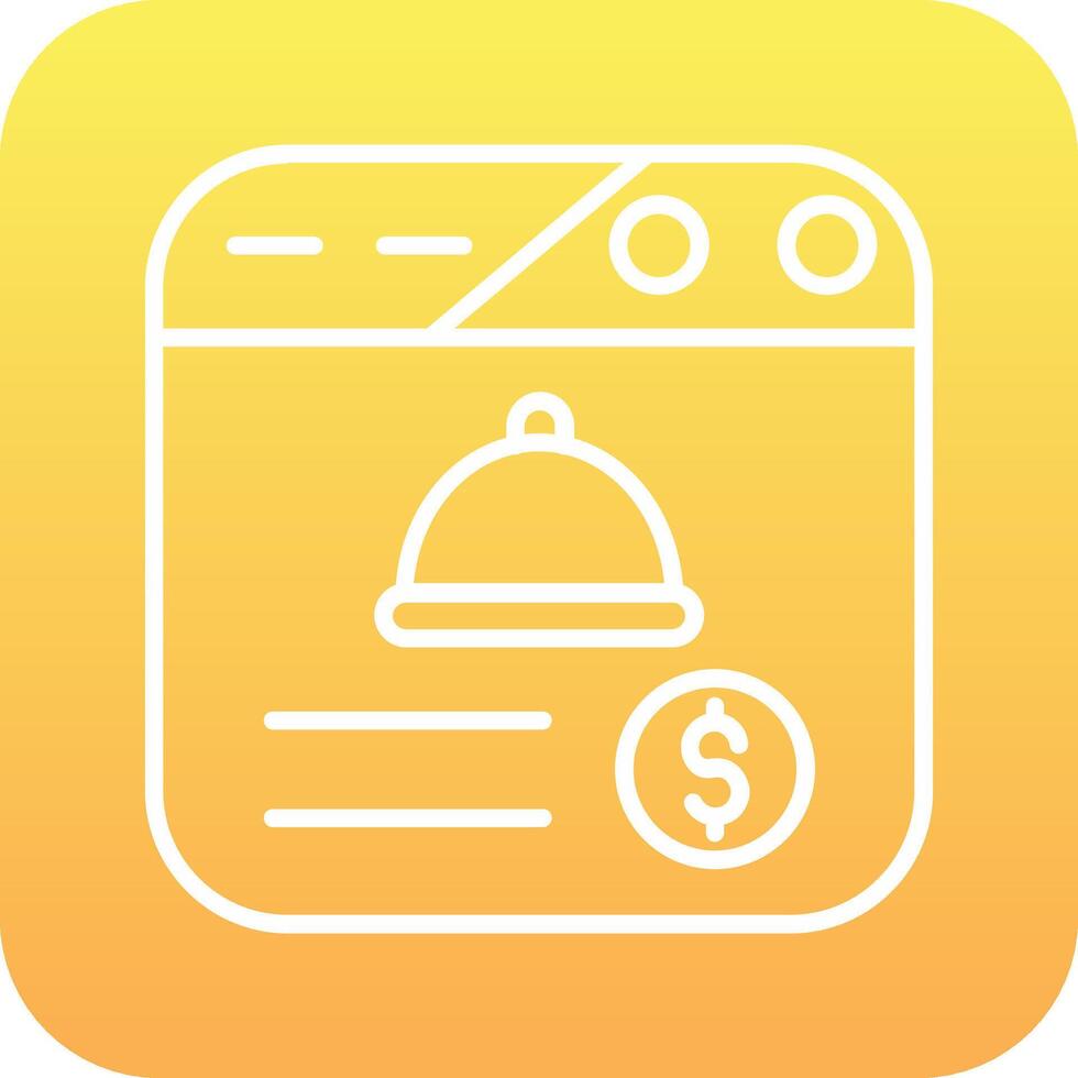Online Food Order Vector Icon
