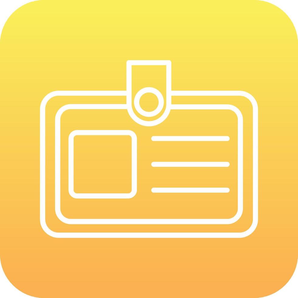 Identification Card Vector Icon