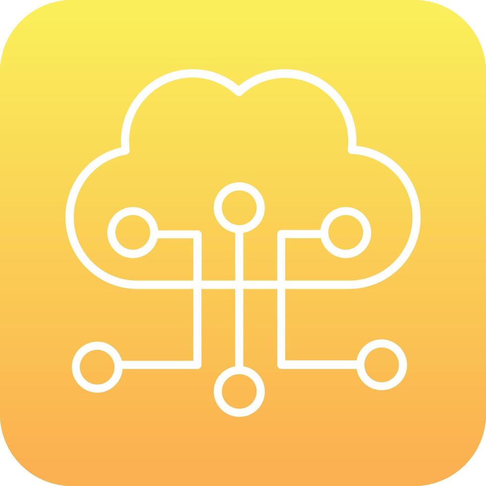 Cloud Configuration Vector Icon