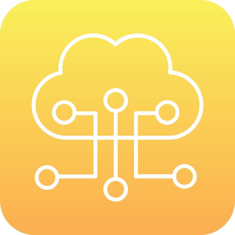 Cloud Configuration Vector Icon