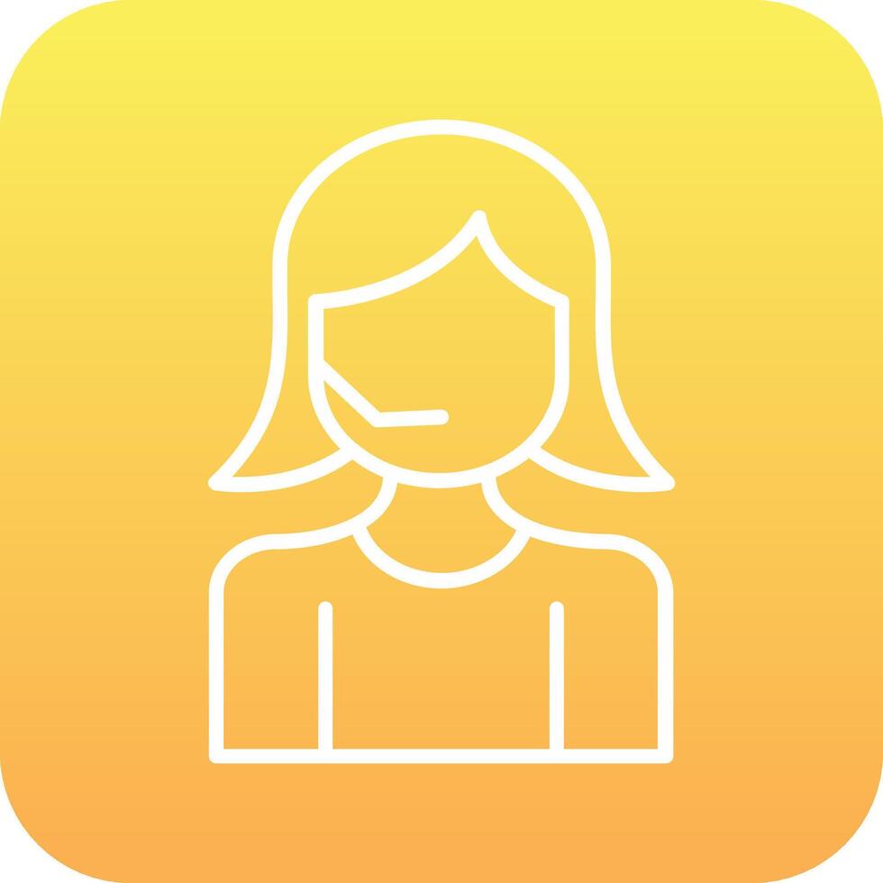 Call Center Agent Vector Icon