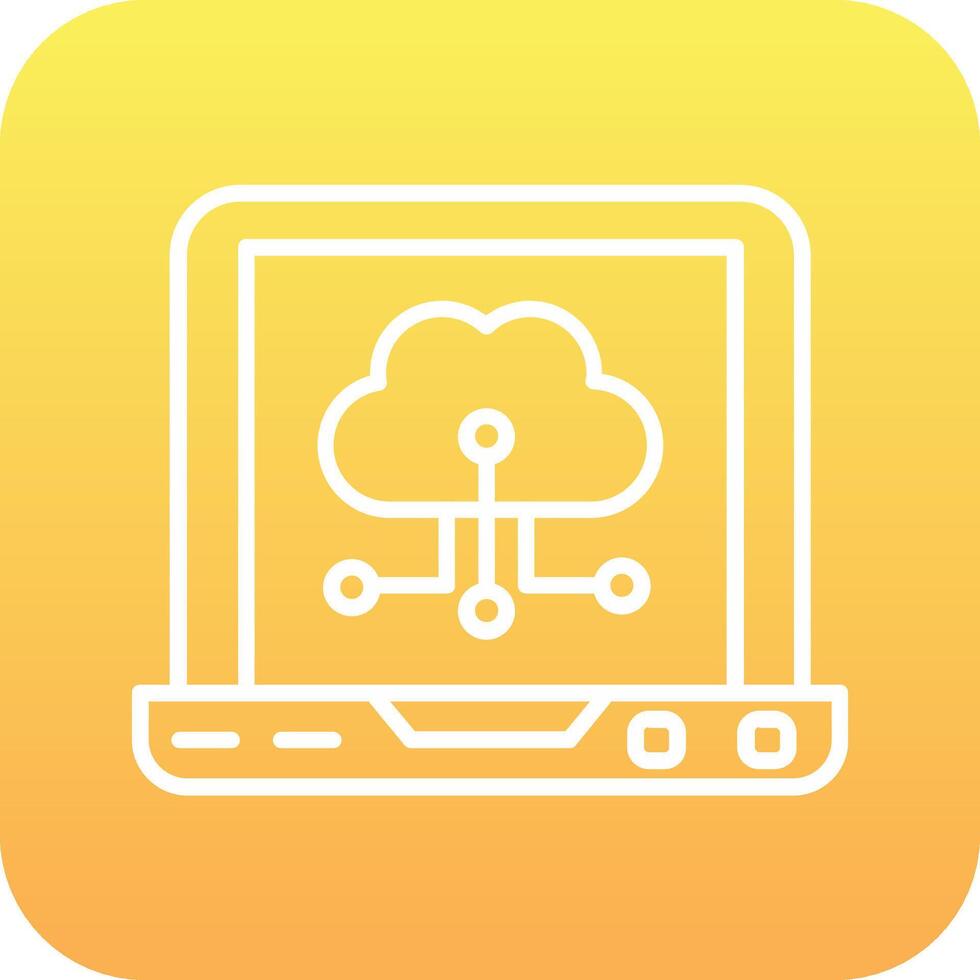 Cloud Computing Vector Icon