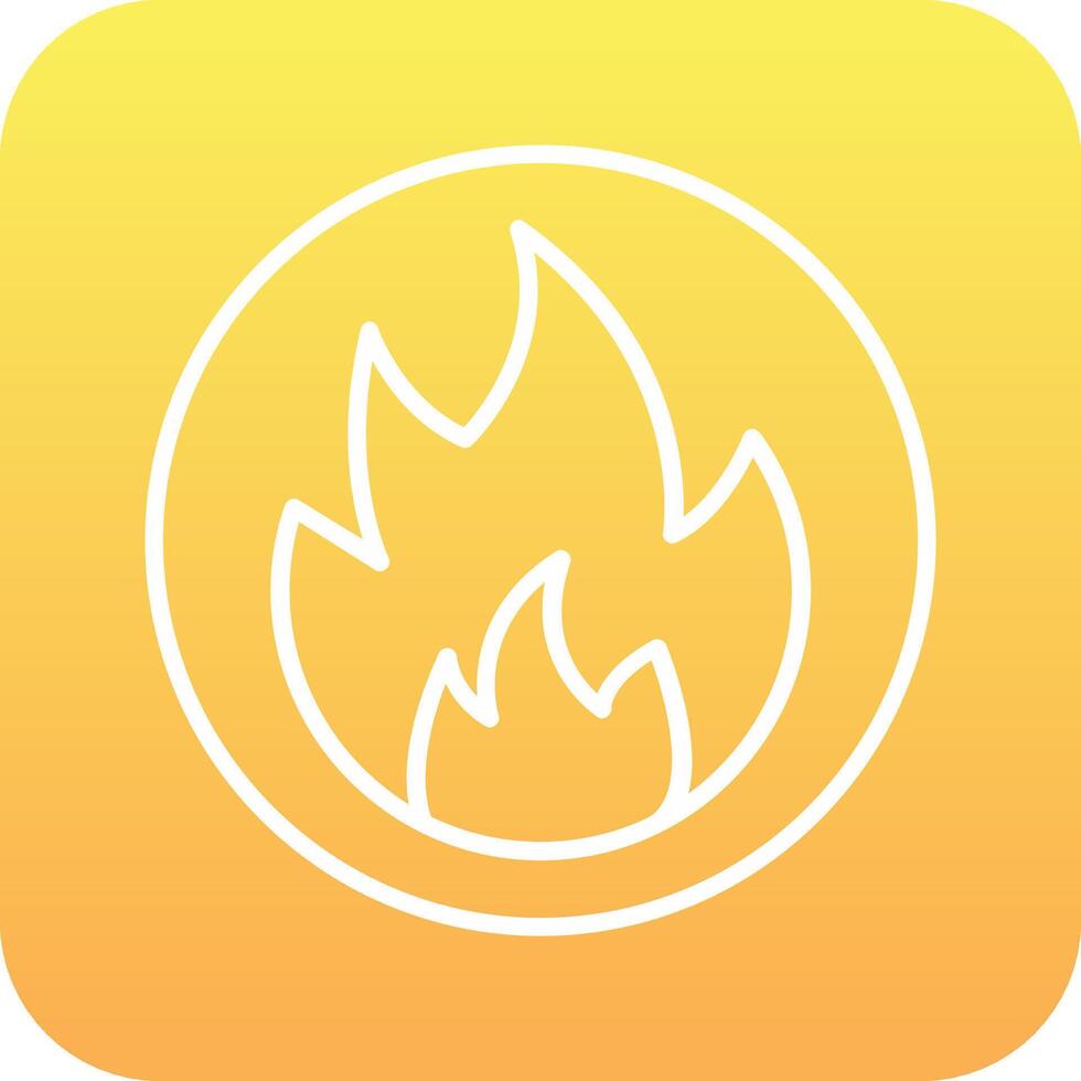 Flammable Vector Icon