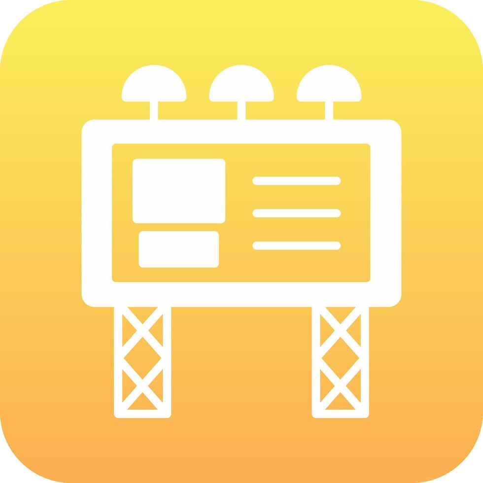 Billboard Vector Icon