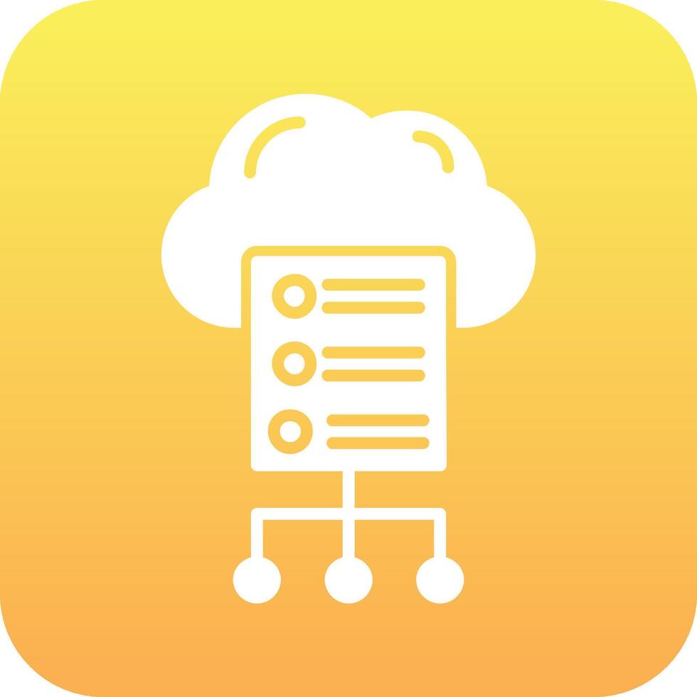 Cloud Server Vector Icon