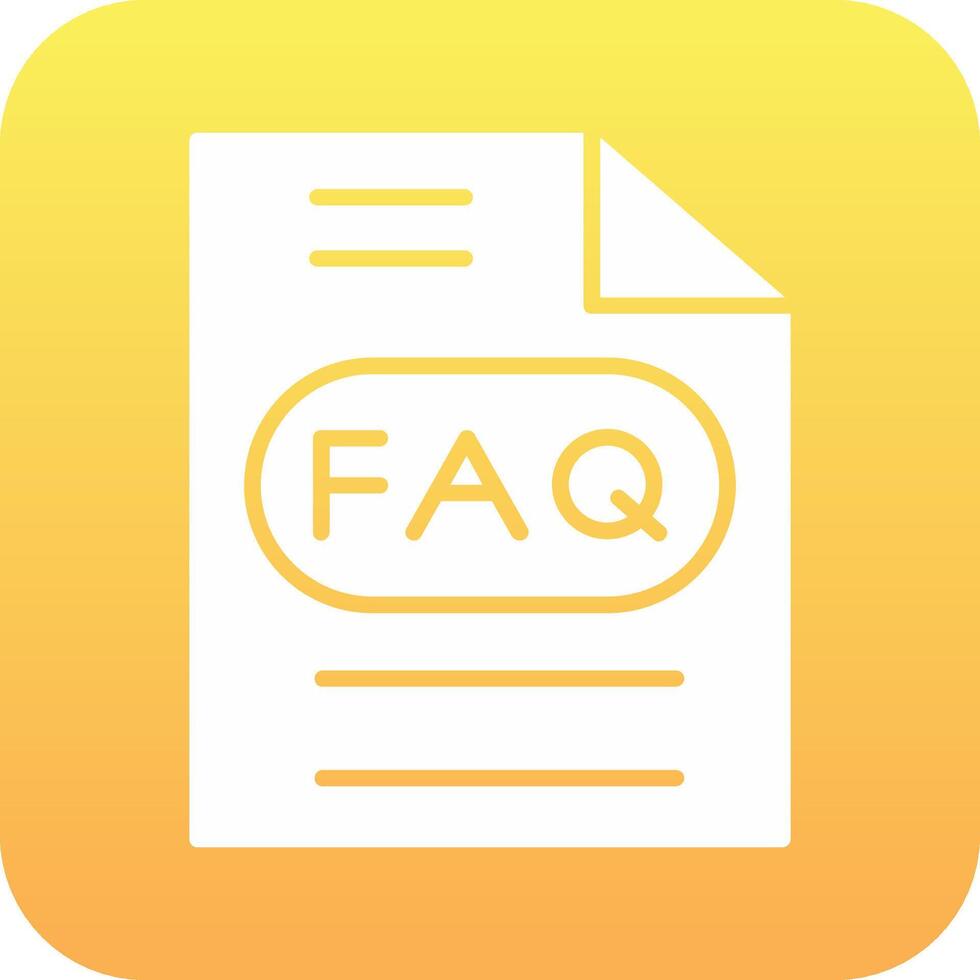 Faq Vector Icon