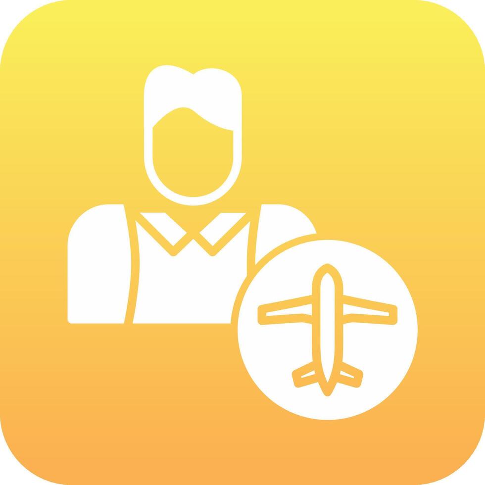 Flight Attendant Vector Icon