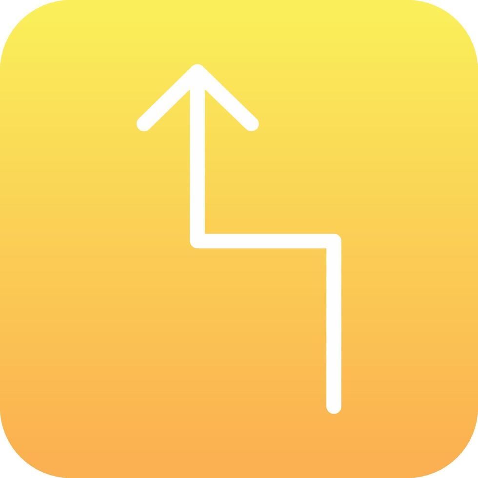 Zigzag Arrow Vector Icon