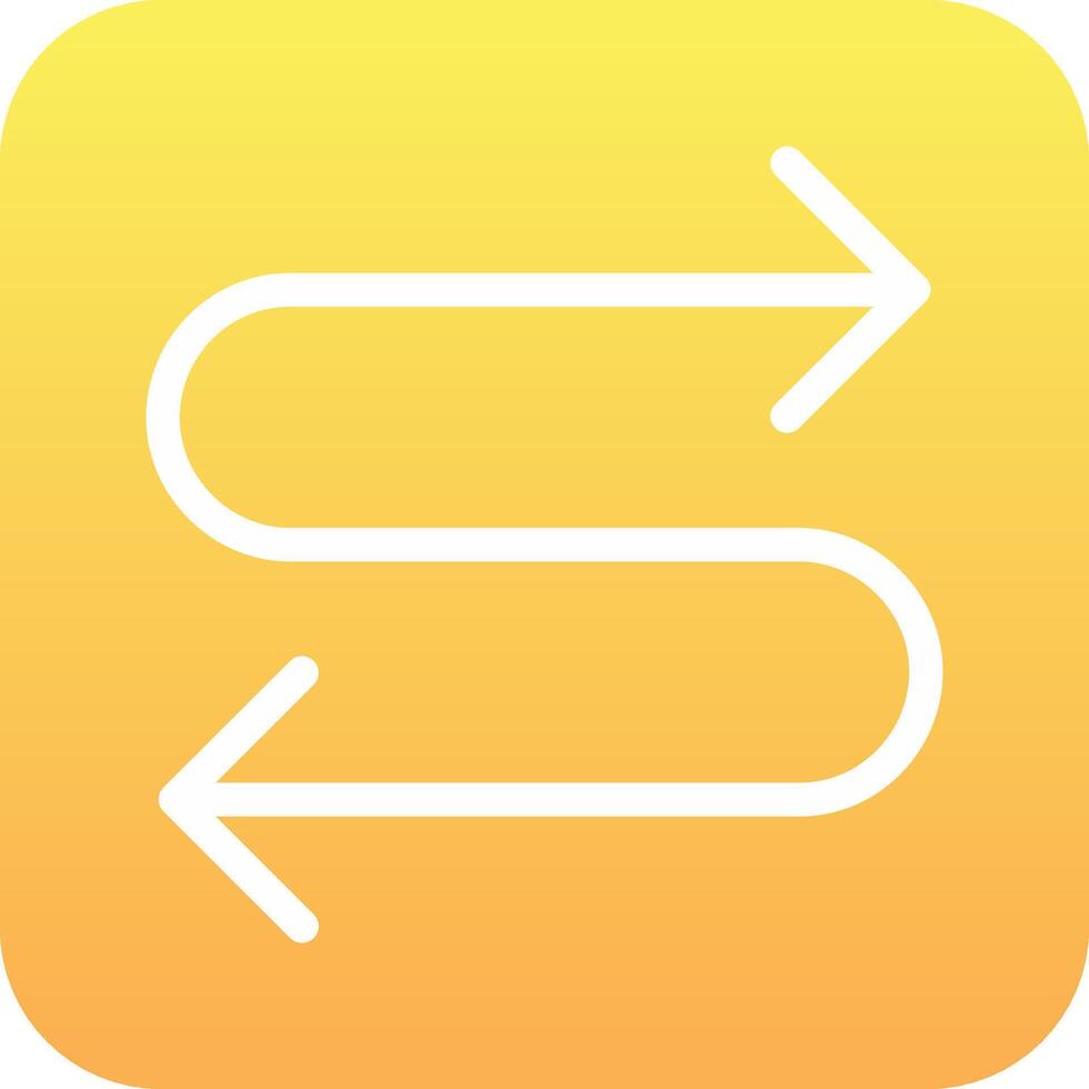 Zigzag Arrow Vector Icon