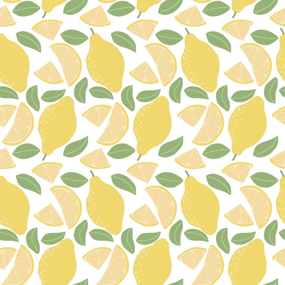 limón Fruta continuo fondo, vector ilustración