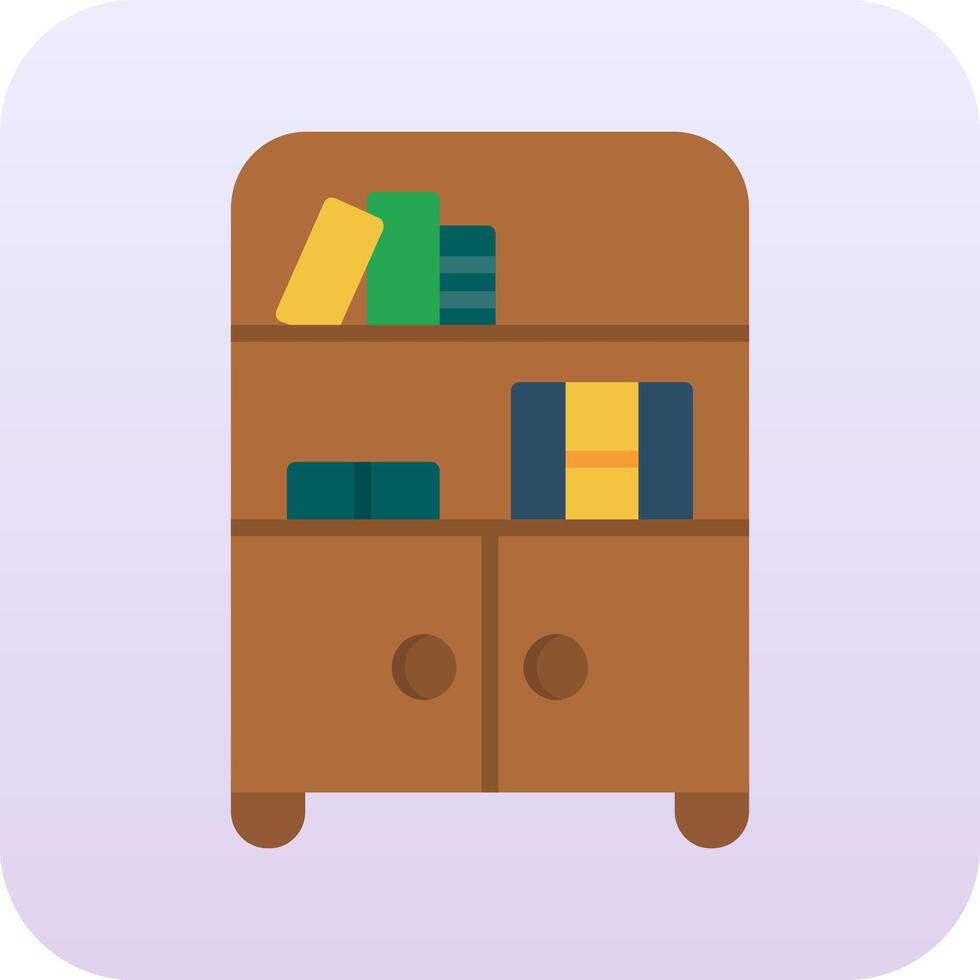 Bookshelf Vector Icon