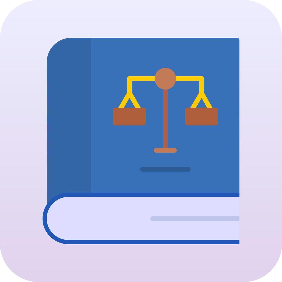 Law Book Vector Icon