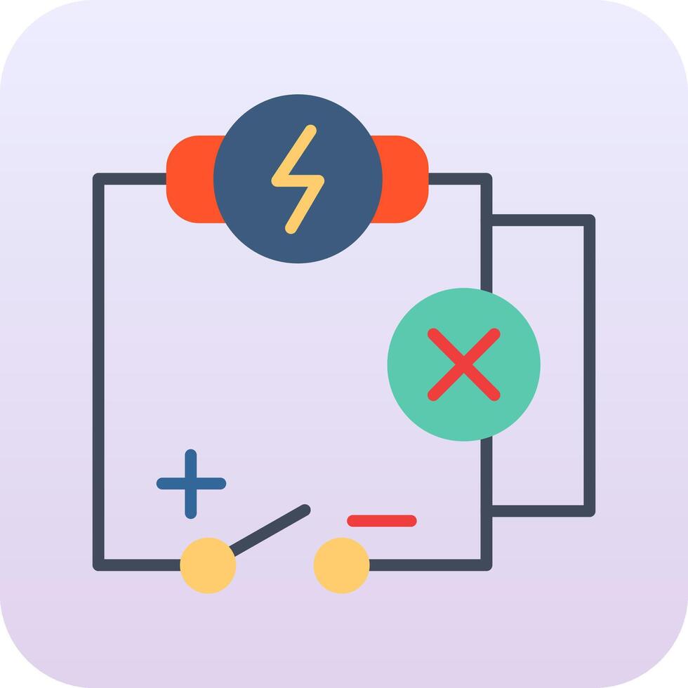 icono de vector de circuito eléctrico