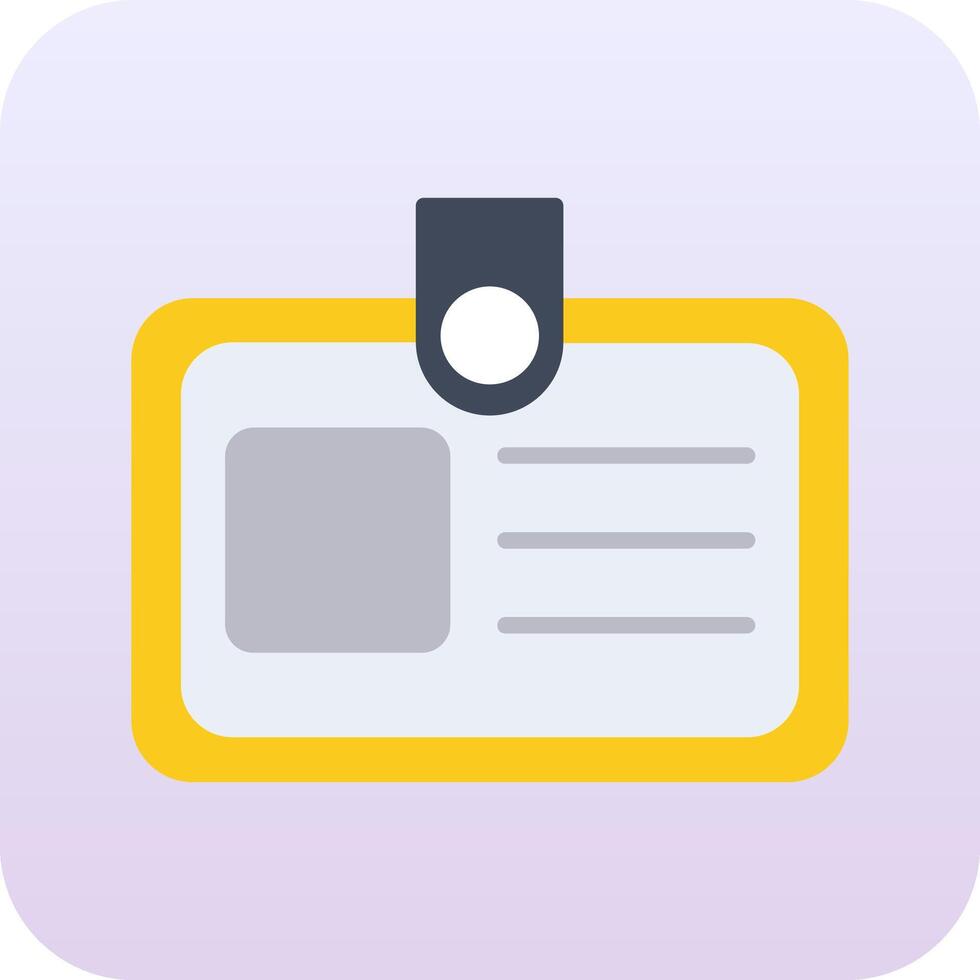 Identification Card Vector Icon