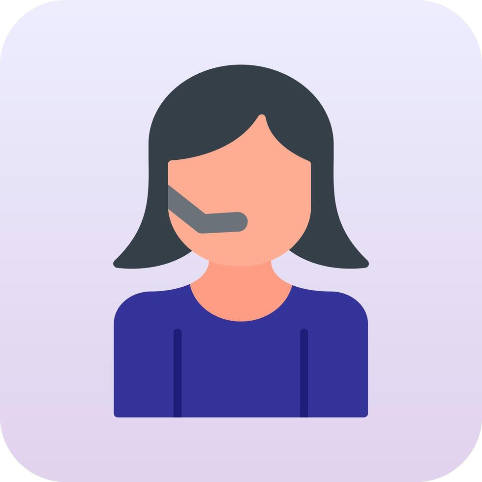 Customer Service Agent Vector Icon