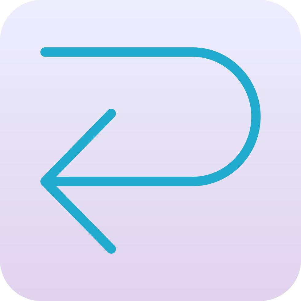 U Turn Vector Icon