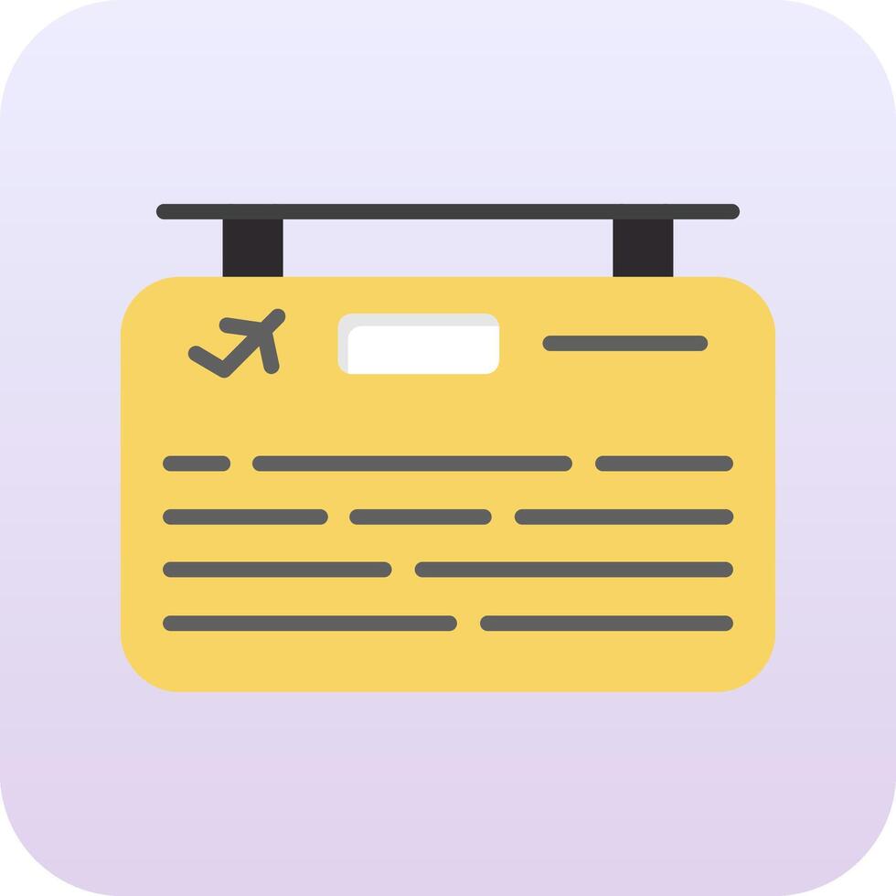 Flight Information Vector Icon