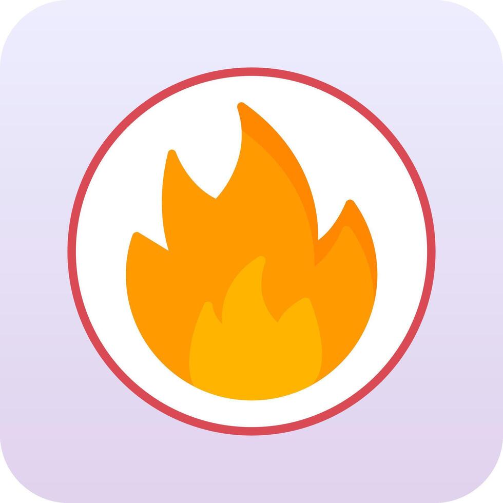 Flammable Vector Icon
