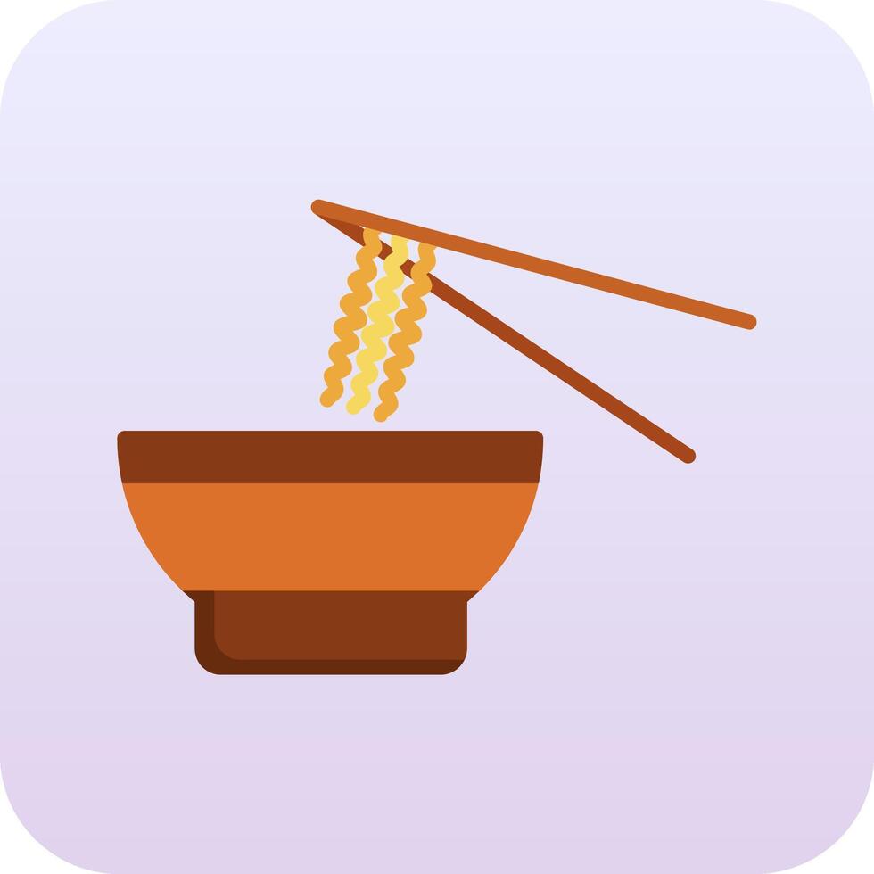 icono de vector de fideos