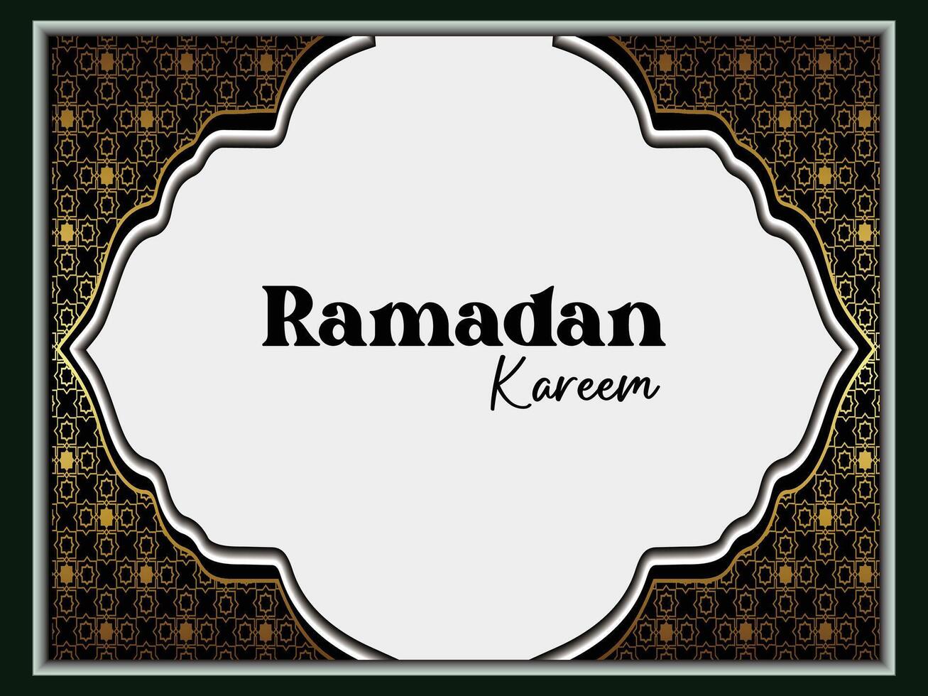 Ramadan Luxury ornament design vector