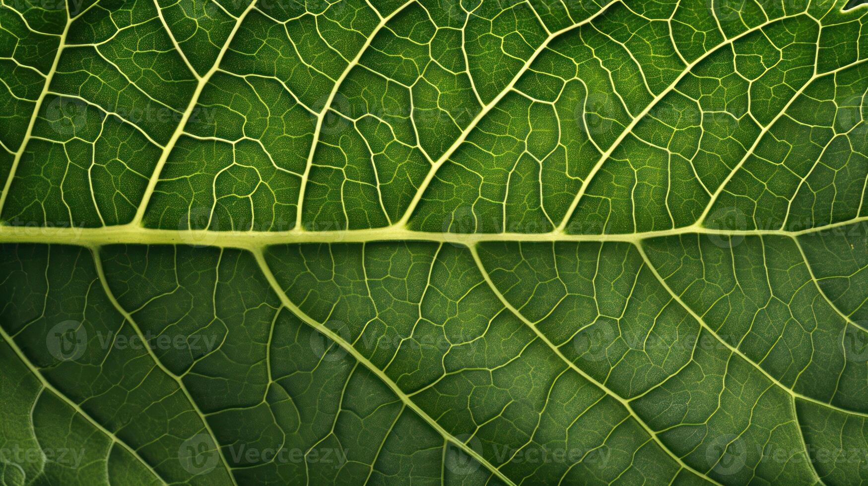 AI generated Generative AI, macro texture of green leaf veins, green foliage texture, ecology background photo