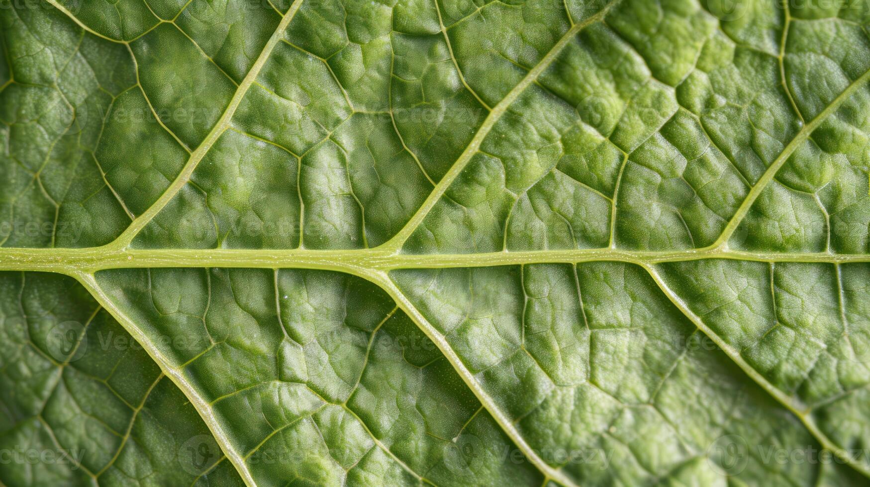 AI generated Generative AI, macro texture of green leaf veins, green foliage texture, ecology background photo