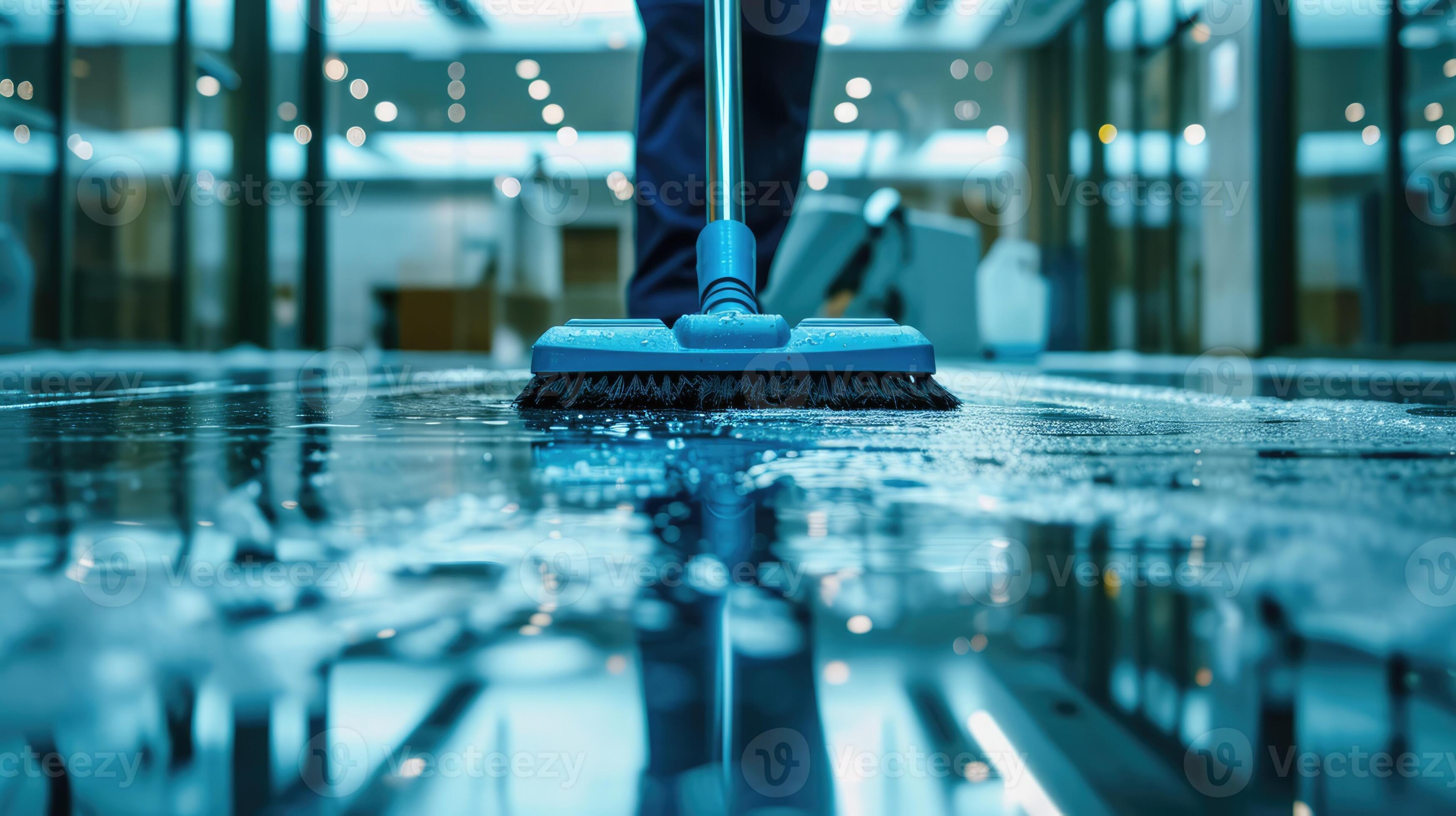 AI generated Generative AI, Housekeeping, cleaning, person with a mop