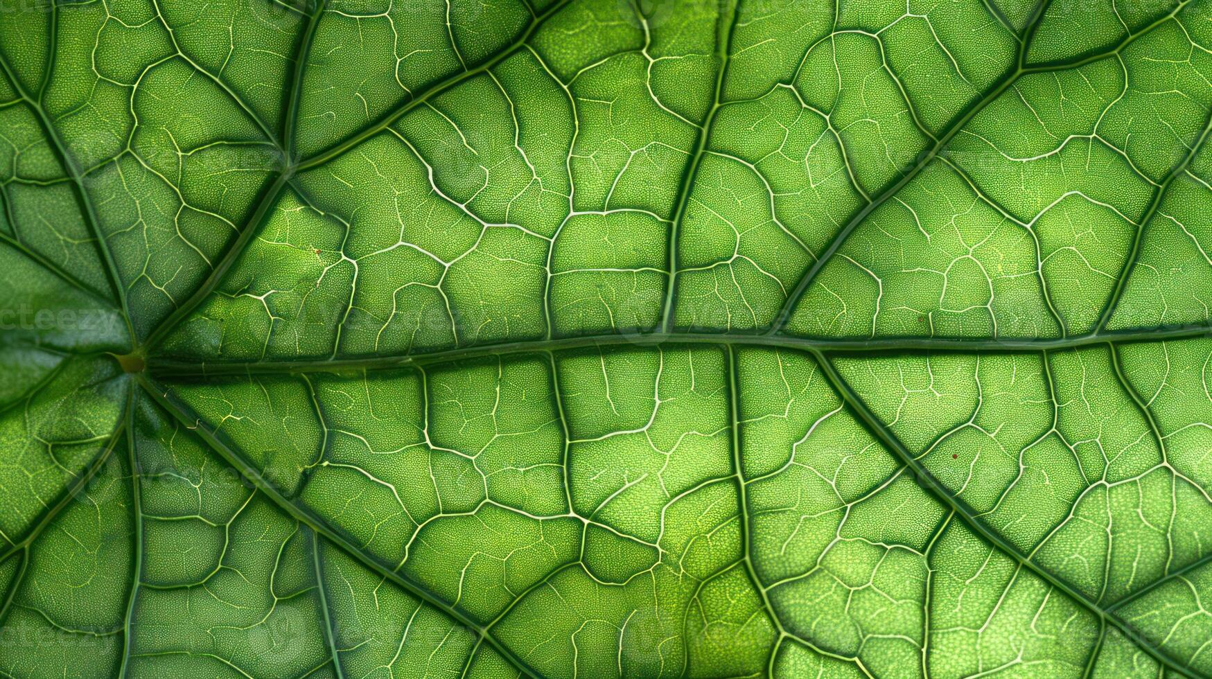 AI generated Generative AI, macro texture of green leaf veins, green foliage texture, ecology background photo