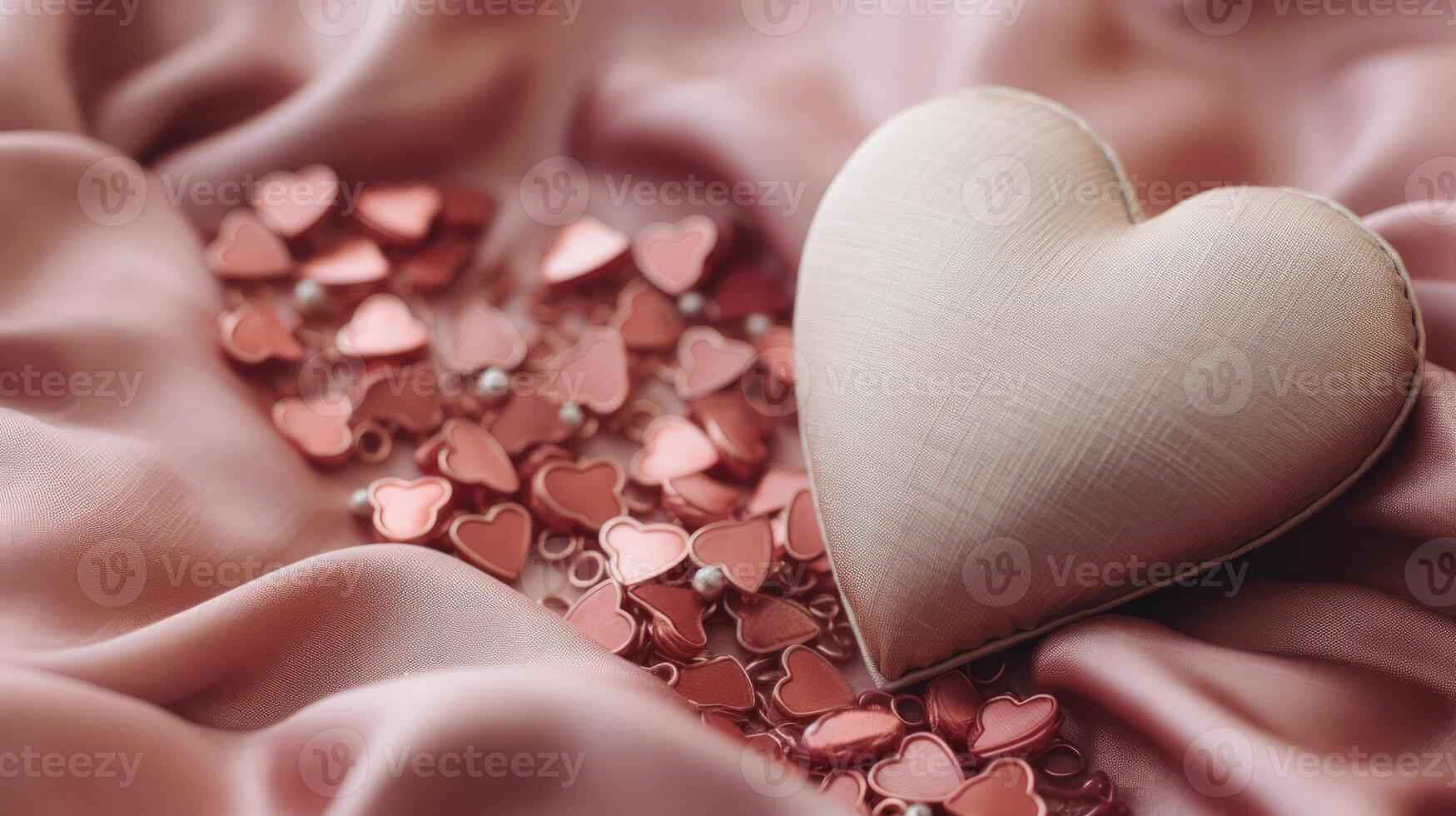 AI generated Generative AI, Valentine's Day background, muted colors, holiday photorealistic aesthetic background photo